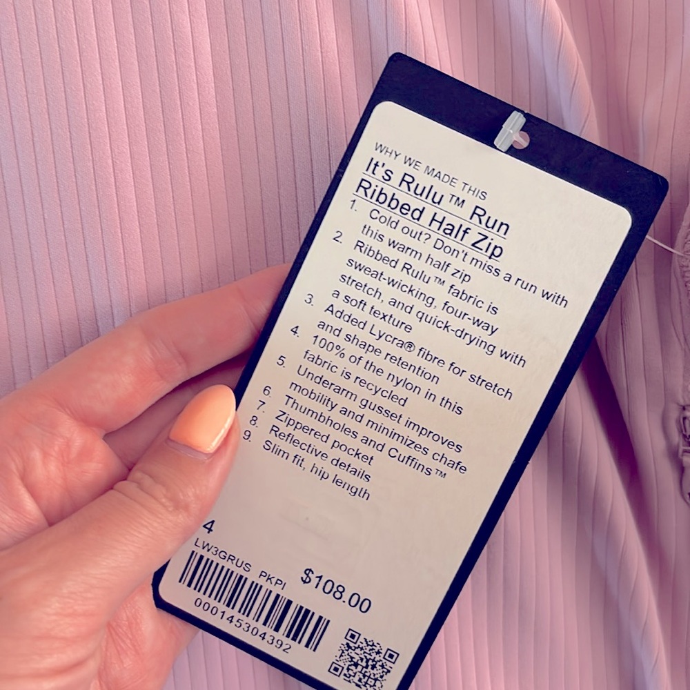 lululemon It’s Rulu Run Ribbed Half Zip - Picture 5 of 5